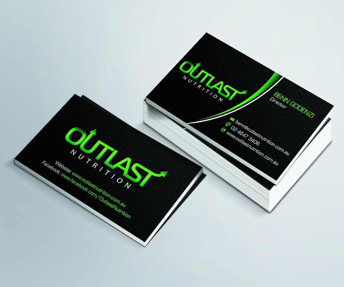 Business Card Design by rustee for Outlast Nutrition | Design #2662805
