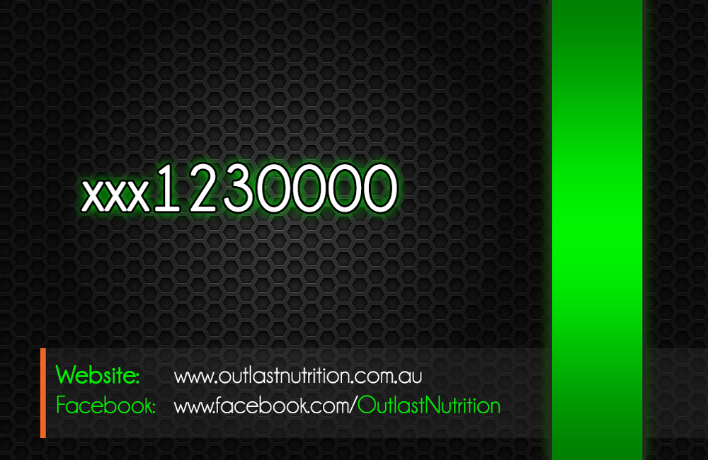 Business Card Design by  Kostas for Outlast Nutrition | Design #2695811