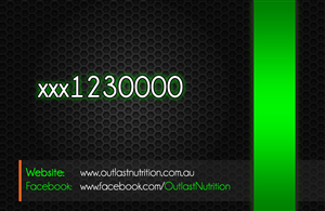 Design de Carte de Visite par  Kostas pour Outlast Nutrition | Design : #2695811