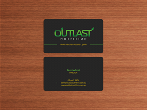 Business Card Design by HYPdesign for Outlast Nutrition | Design: #2653239
