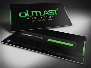Business Card Design by FutureDesigne for Outlast Nutrition | Design #2695581