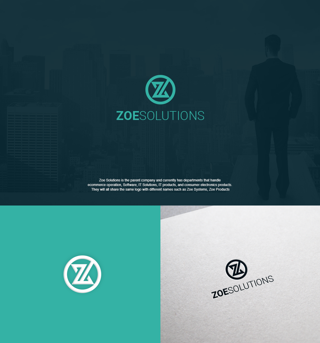 Logo Design by Felipe Moura for Zoe Solutions LLC | Design #16462242