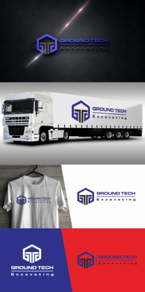 Ground Tech, GT, Ground Tech Excavating, GT Excavating | Diseño de Logo por fatiyadesign