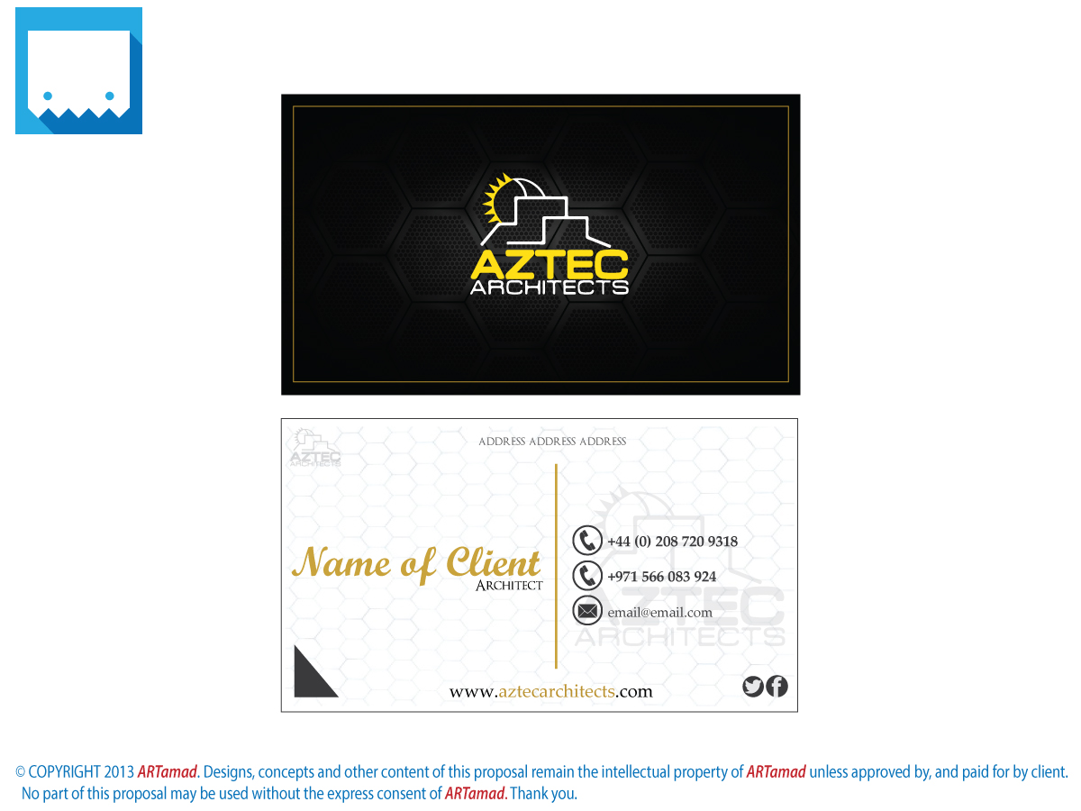 Design de Carte de Visite par ARTMD pour ce projet | Design #2692885