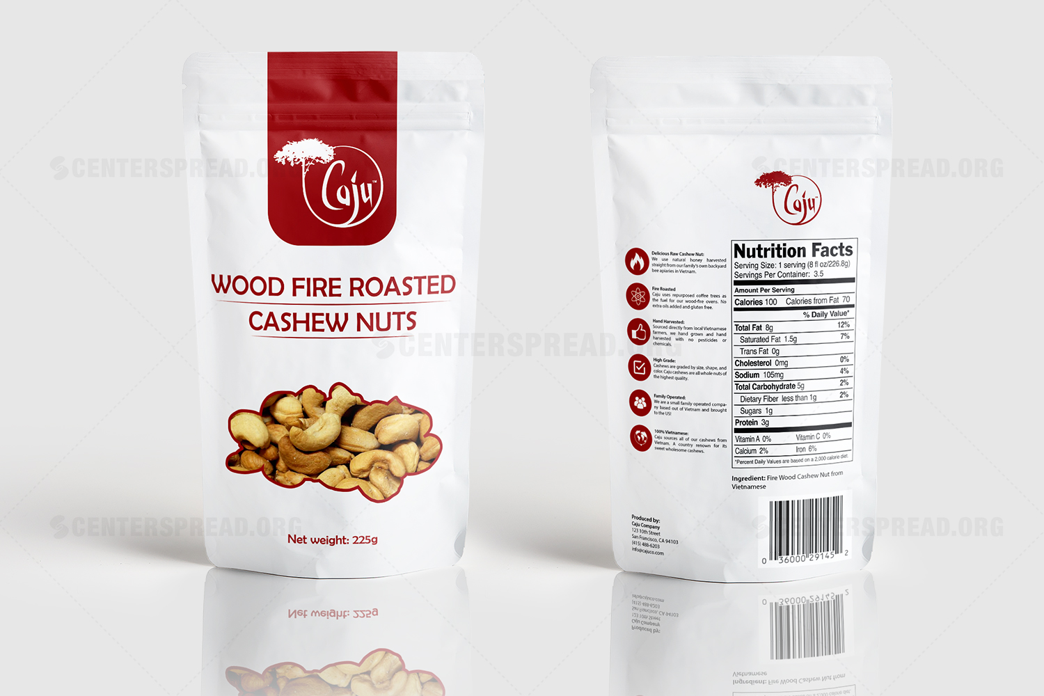 Packaging Design by CENTERSPREAD for Caju Company | Design #16469021