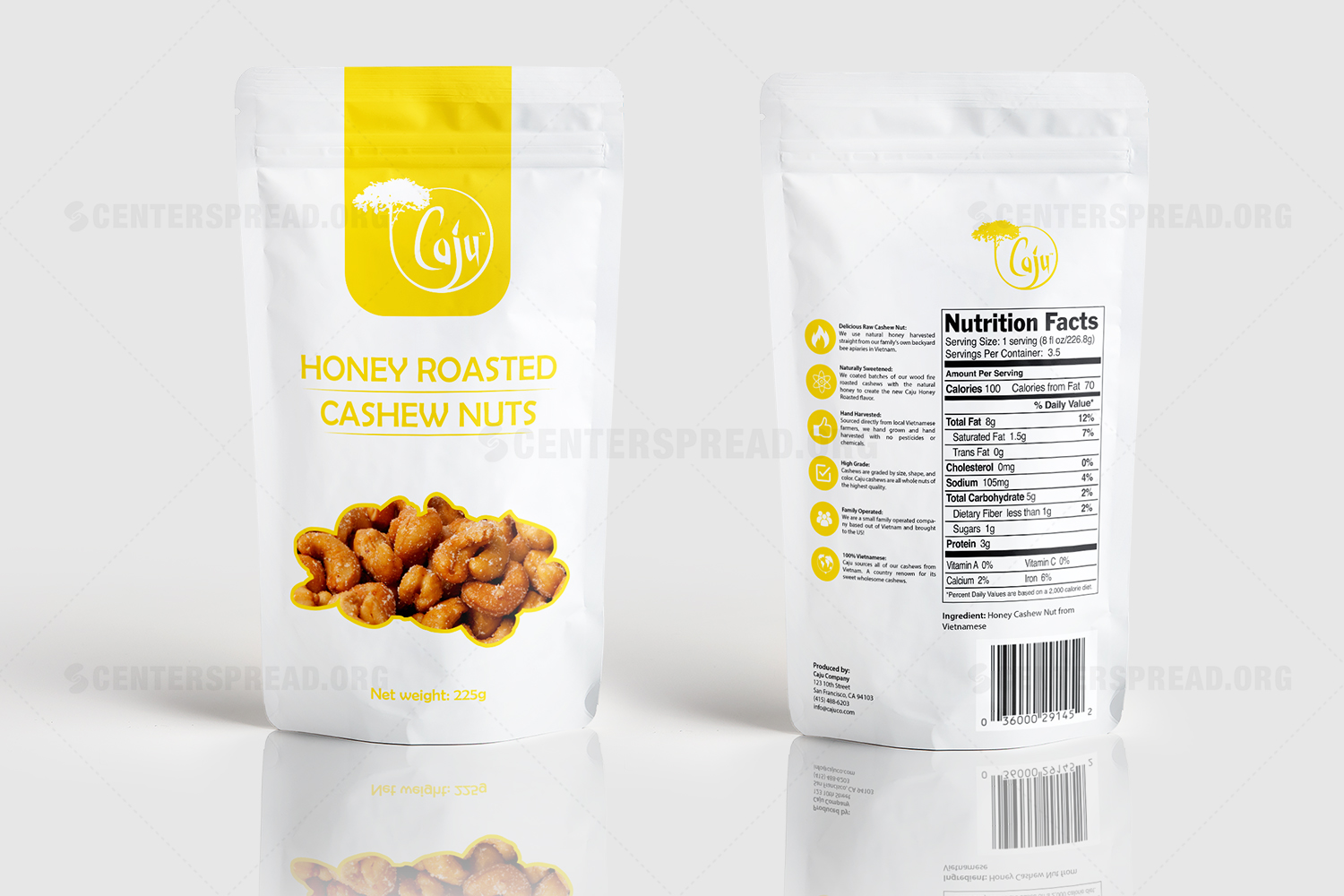 Verpackungs-Design von CENTERSPREAD für Caju Company | Design #16469023