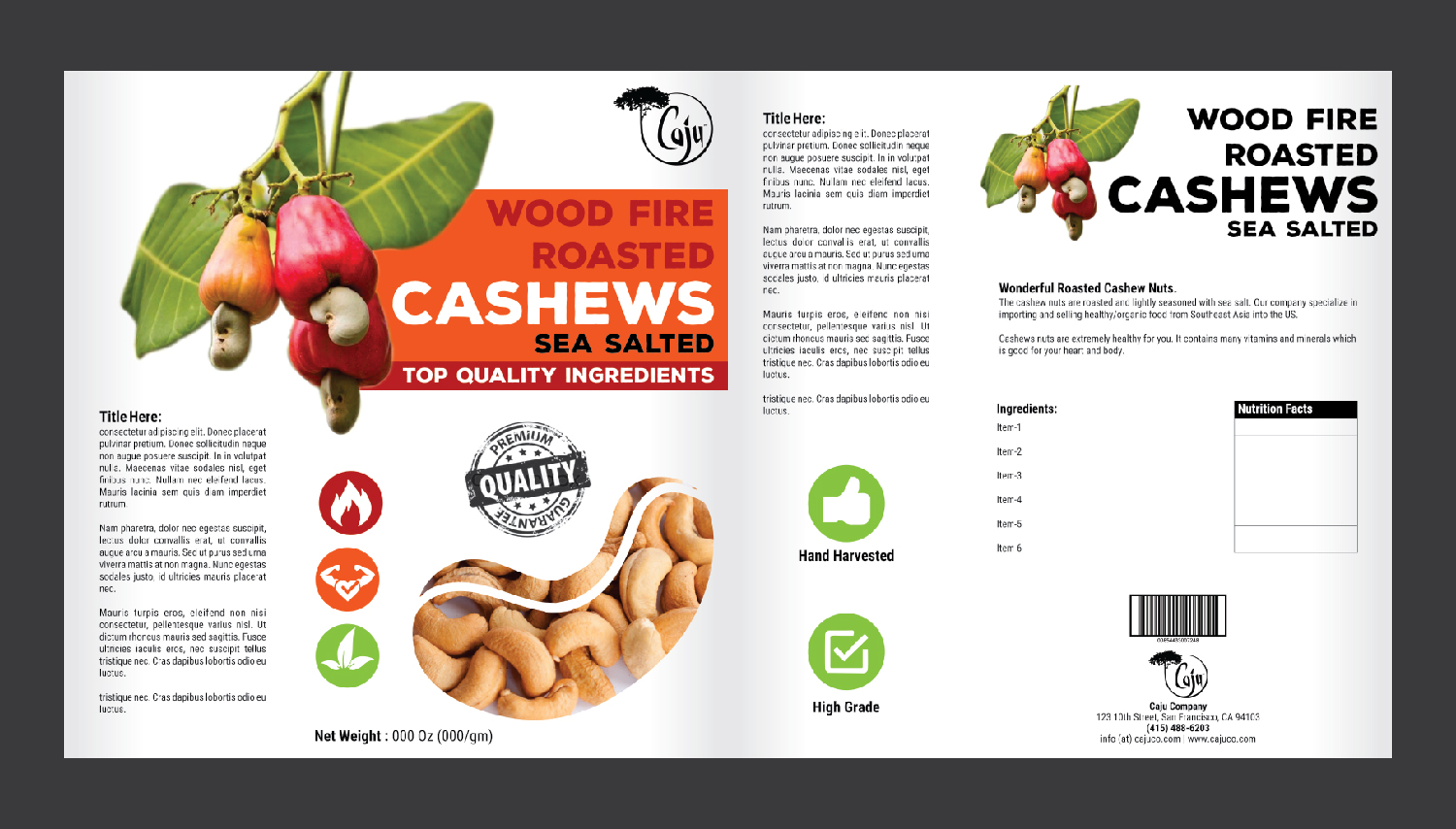 Packaging Design by Deziners Zone for Caju Company | Design #16415881