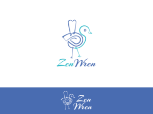 The logo needs to include the business name Zen Wren, which could also be written as ZenWren (one word) as I haven’t registered the name yet, but both are available.  | Logo Design by Matea