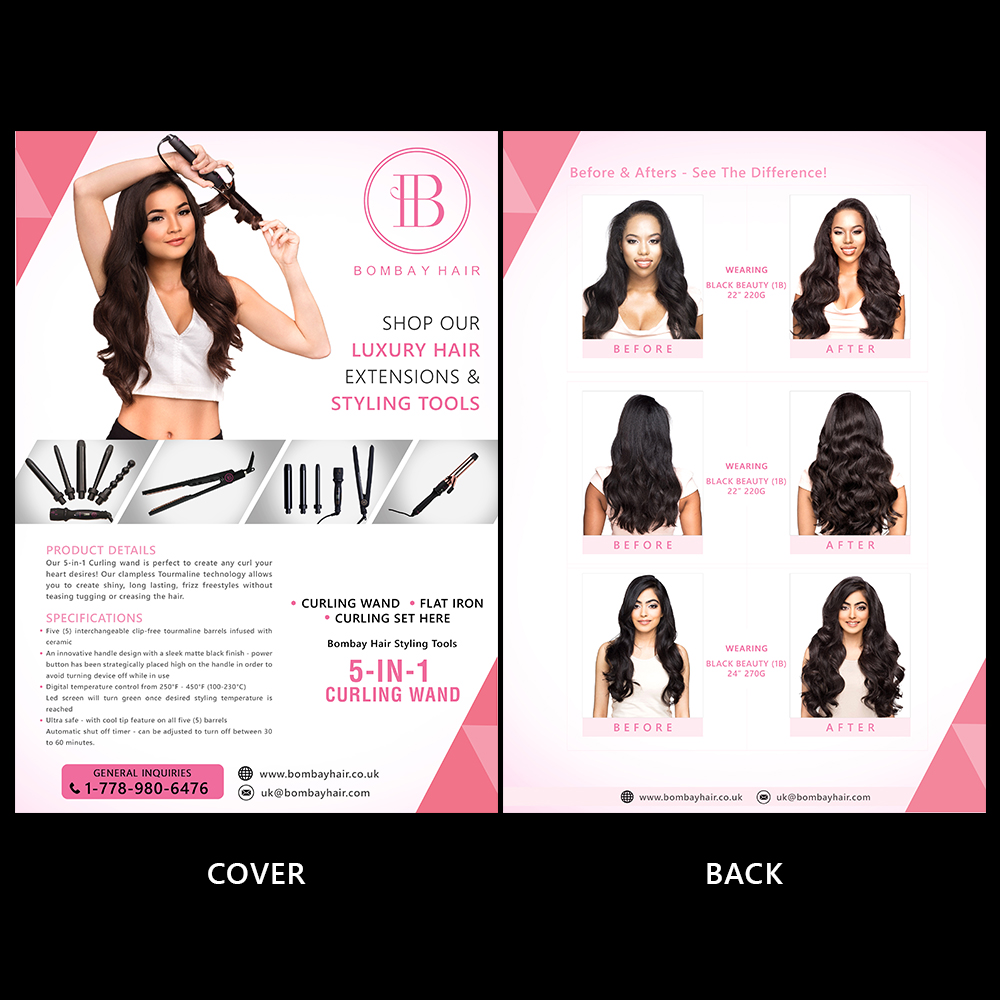 Flyer-Design von Bhushan jha für BOMBAY HAIR INTERNATIONAL | Design #16393807