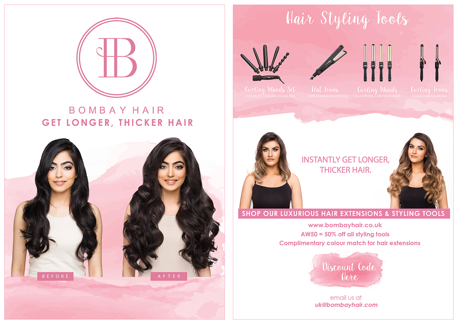 Flyer Design by kimuel.malizon for BOMBAY HAIR INTERNATIONAL | Design #16420399