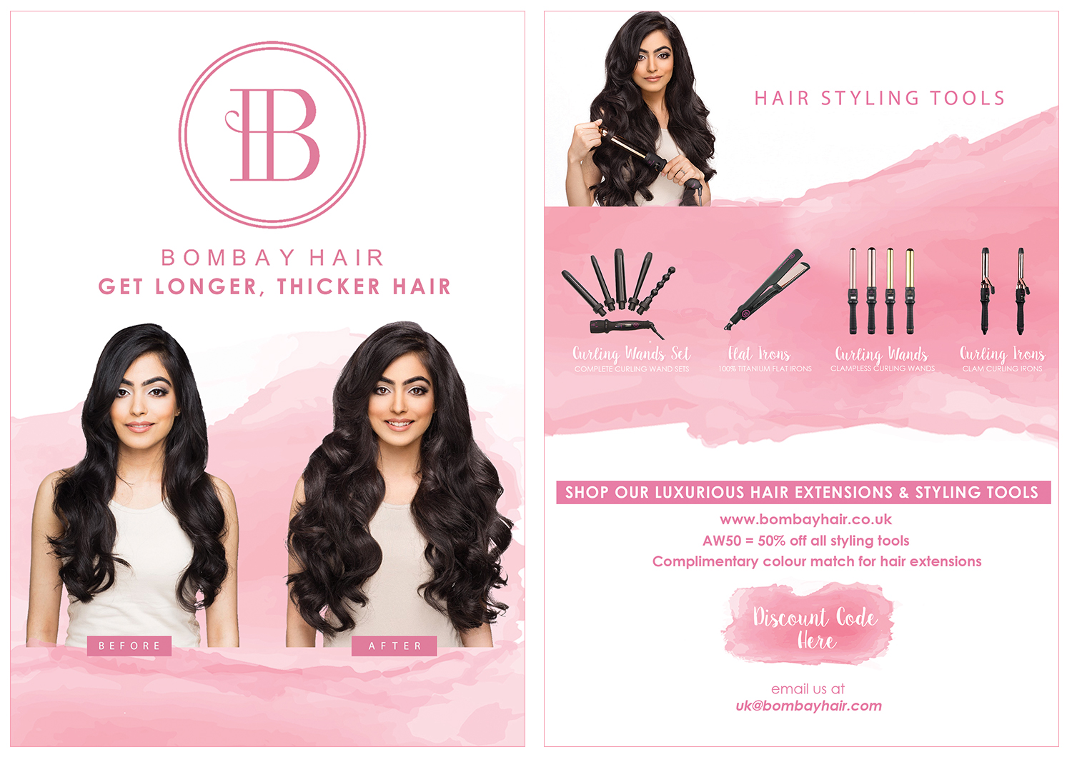Flyer Design by kimuel.malizon for BOMBAY HAIR INTERNATIONAL | Design #16420487