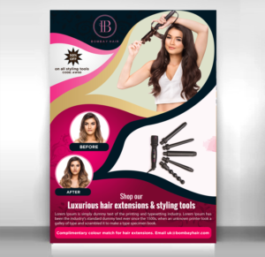 Flyer-Design von Schöpfer für BOMBAY HAIR INTERNATIONAL | Design: #16379749