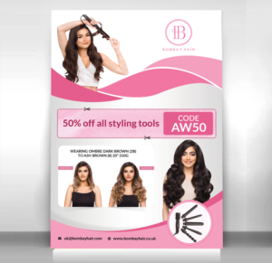 Flyer-Design von Schöpfer für BOMBAY HAIR INTERNATIONAL | Design: #16380446