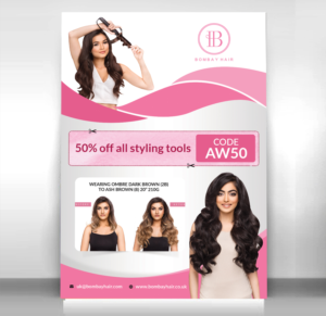 Flyer-Design von Schöpfer für BOMBAY HAIR INTERNATIONAL | Design: #16380447