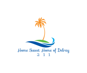 Home Sweet Home of Delray  (one version needs the number 211 to be in it  -- this will be for the signage) | Logo Design by DreamzINSIDE