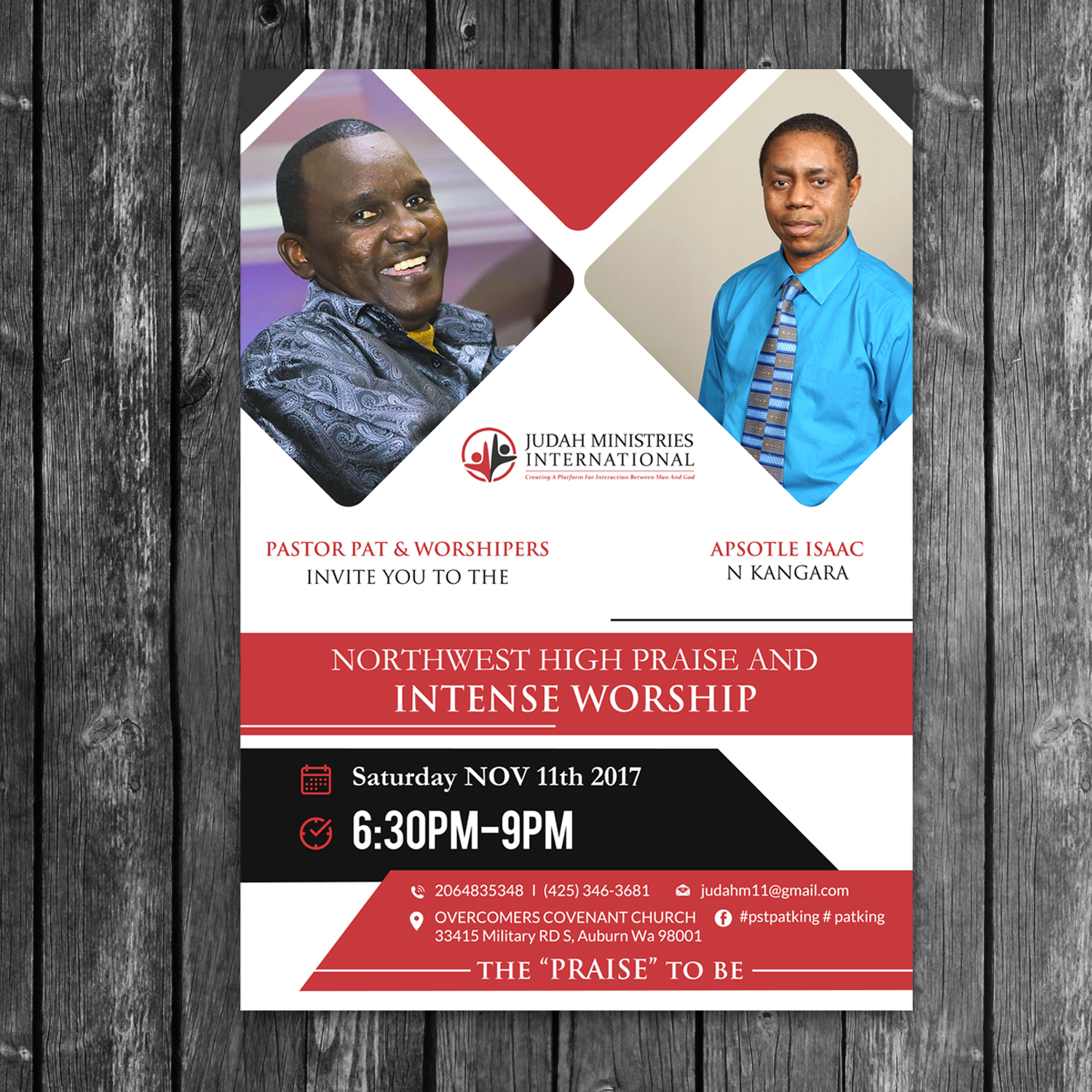 Design de Flyer par creative.bugs pour Judah Ministires International | Design #16513069