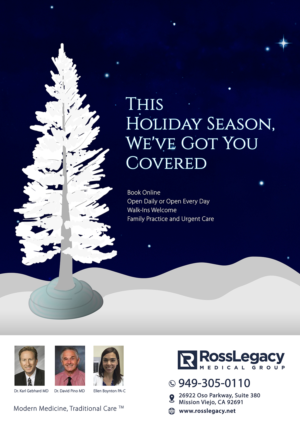 Awesome medical group wants modern holiday advertisement that incorporates tradional images | Advertisement Design by rafaeldsgn