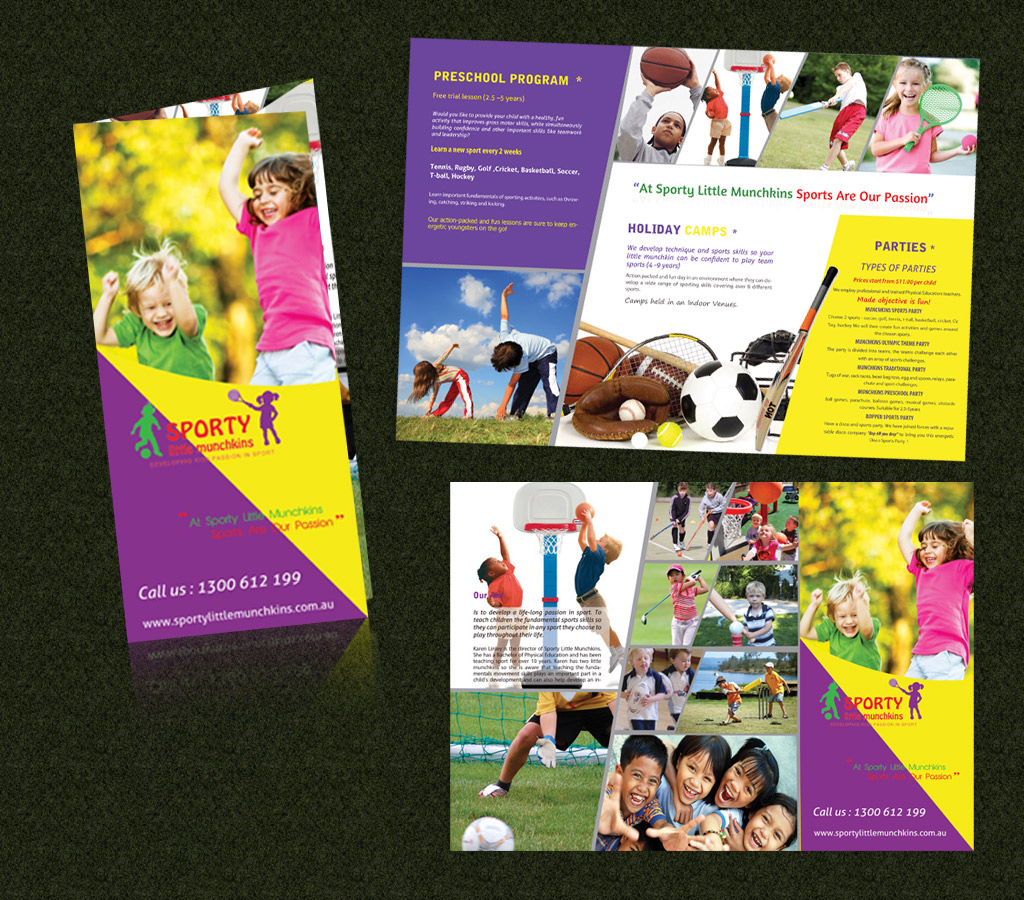 Design de Flyer par Tech Hives pour Sporty Little Munchkins Pty Ltd | Design #2707299