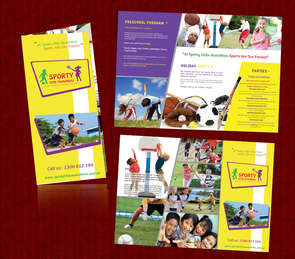 Design de Flyer par Tech Hives pour Sporty Little Munchkins Pty Ltd | Design #2707640