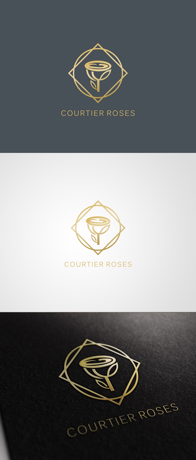 Logo Design by yganess for Courtier Roses | Design #16870097