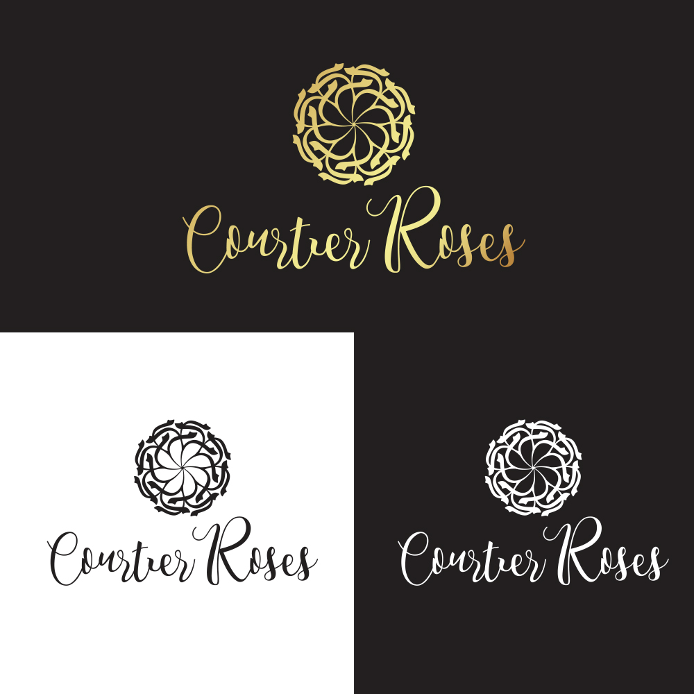Logo Design by Candi Erwanto 2 for Courtier Roses | Design #16710828