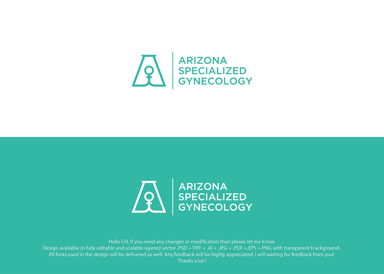 Logo Design by daudhusainsami for Arizona Specialized Gynecology | Design #16465432
