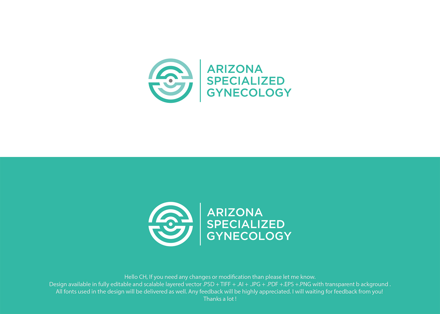 Logo Design by daudhusainsami for Arizona Specialized Gynecology | Design #16465438