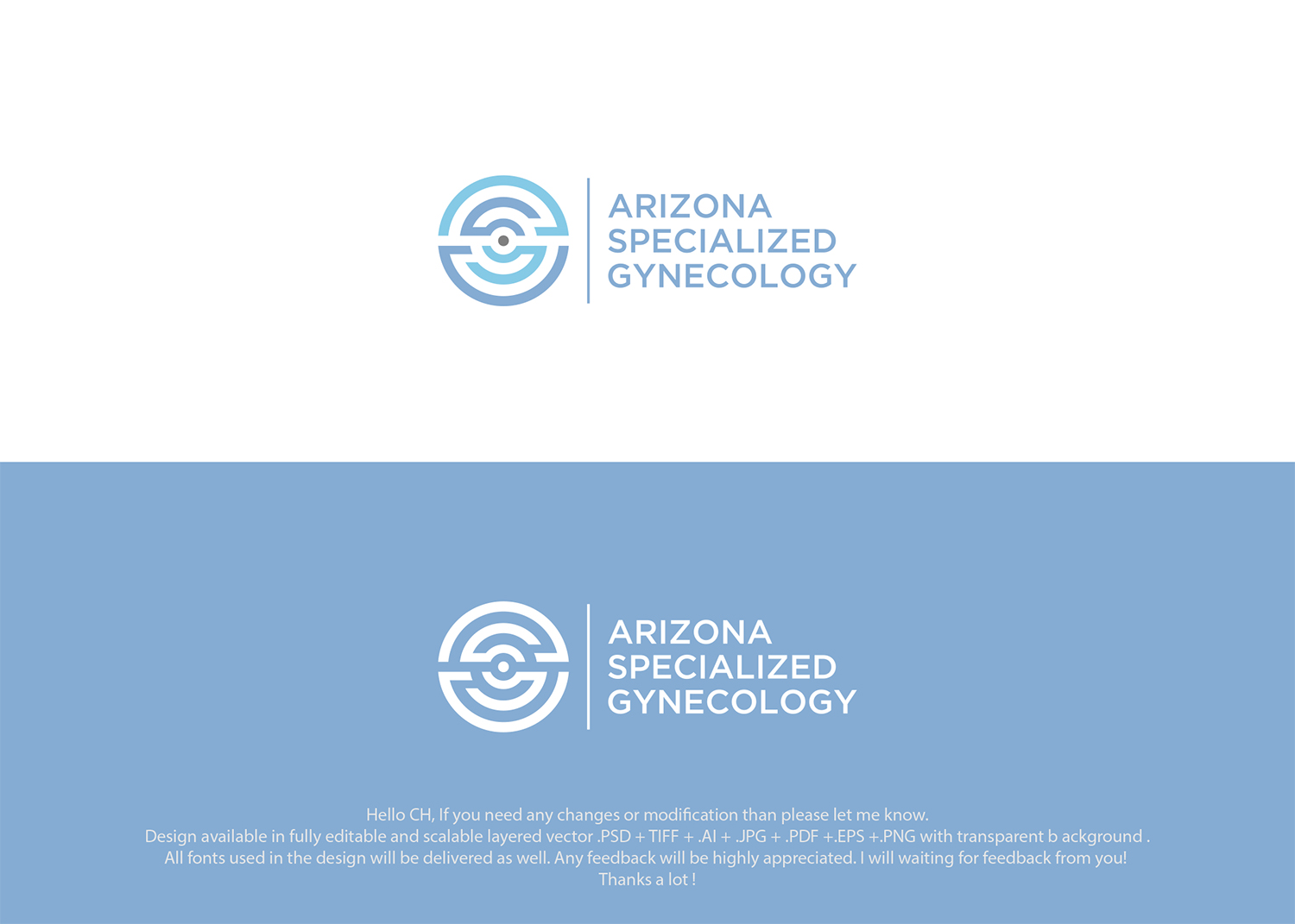 Logo Design by daudhusainsami for Arizona Specialized Gynecology | Design #16465439