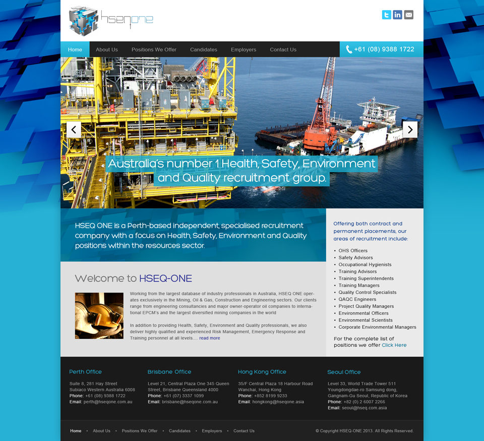 Web Design by Latest Design Ideas for Head Hunters Asia Pacific Pty Ltd | Design #2699544