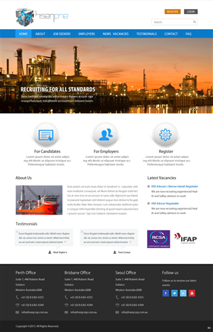 Web Design by pb for Head Hunters Asia Pacific Pty Ltd | Design: #2658616