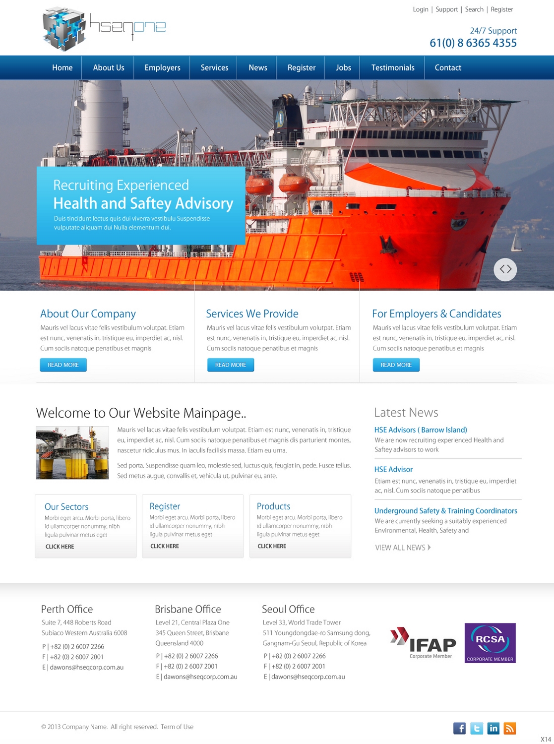Web Design par pb pour Head Hunters Asia Pacific Pty Ltd | Design #2658622