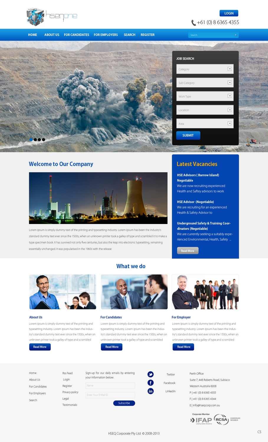 Web Design par pb pour Head Hunters Asia Pacific Pty Ltd | Design #2665667