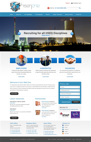 Web Design by pb for Head Hunters Asia Pacific Pty Ltd | Design: #2665673