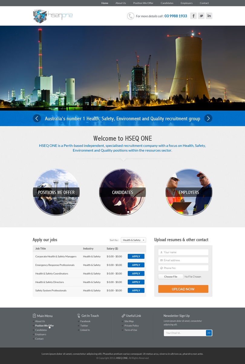 Web Design by ESolz Technologies for Head Hunters Asia Pacific Pty Ltd | Design #2655809