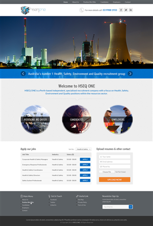 Web-Design von ESolz Technologies für Head Hunters Asia Pacific Pty Ltd | Design #2655809