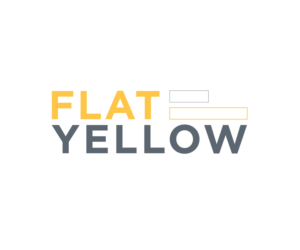 Flat Yellow   | Logo Design by JoGraphicDesign