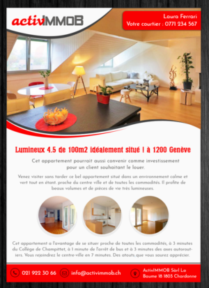 Brochure Design by Best Design Hub for ActivImmob Sàrl | Design: #16482390