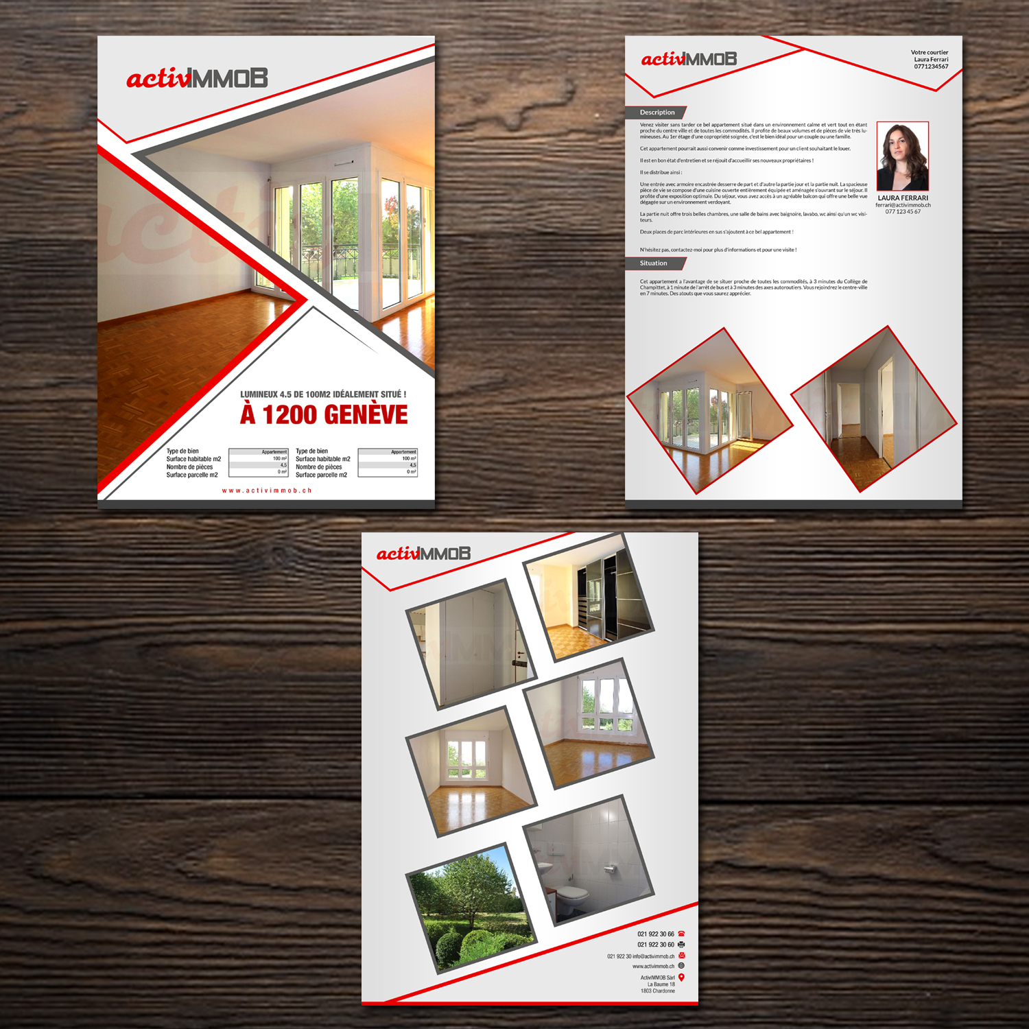 Brochure Design by debdesign for ActivImmob Sàrl | Design #16404613