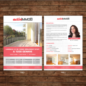 Brochure Design by debdesign for ActivImmob Sàrl | Design: #16414390