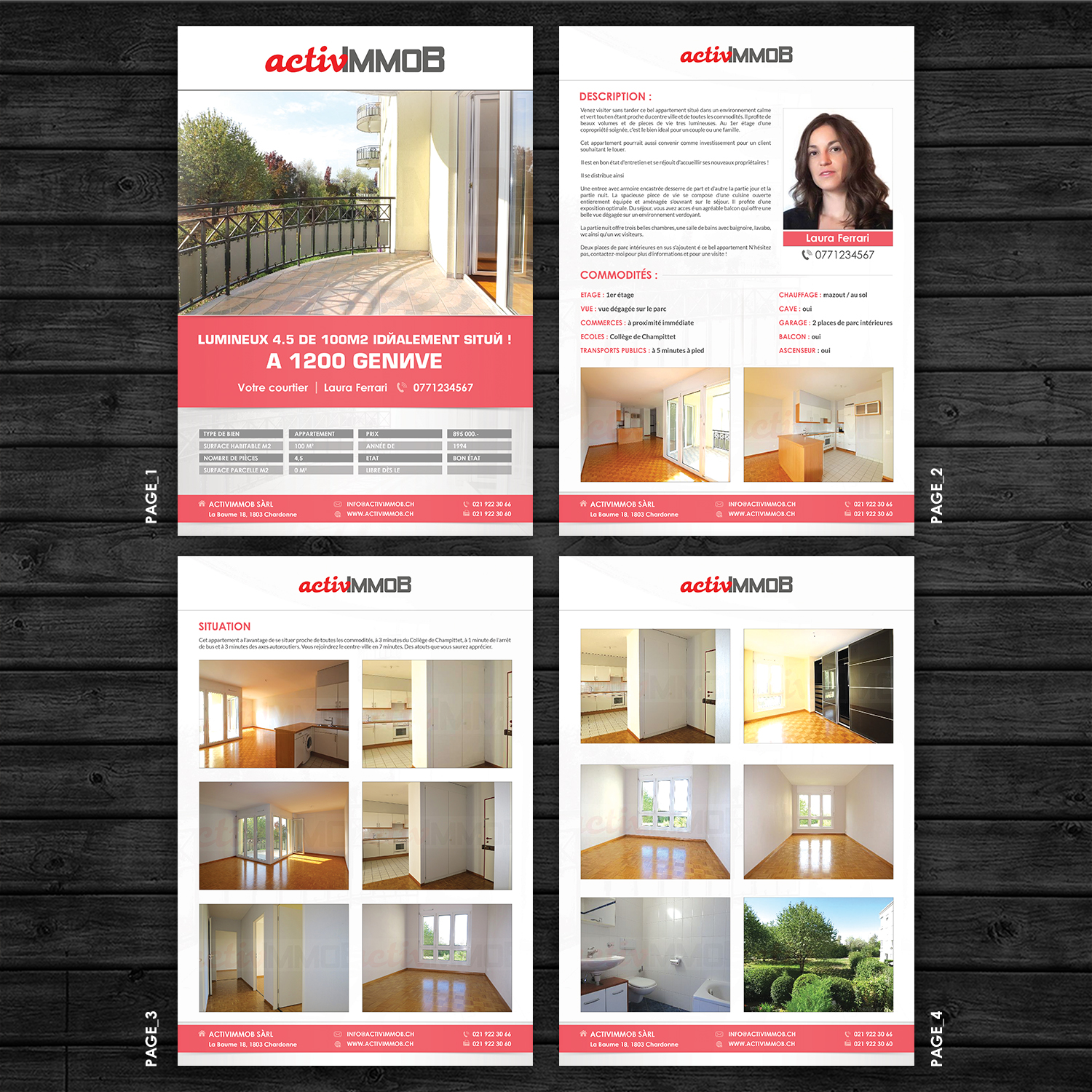 Broschüren-Design von debdesign für ActivImmob Sàrl | Design #16629916