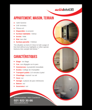 Brochure Design by Deziners Zone for ActivImmob Sàrl | Design: #16425075