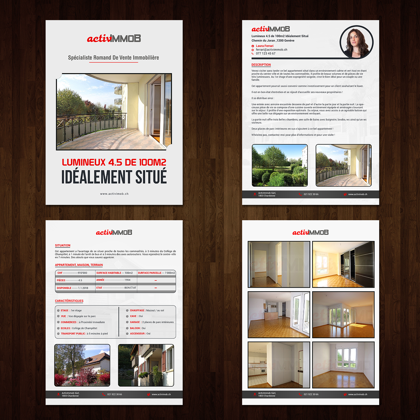 Broschüren-Design von creative.bugs für ActivImmob Sàrl | Design #16400223