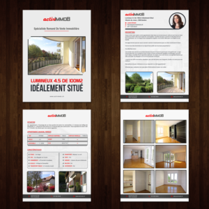 Brochure Design by creative.bugs for ActivImmob Sàrl | Design: #16400223