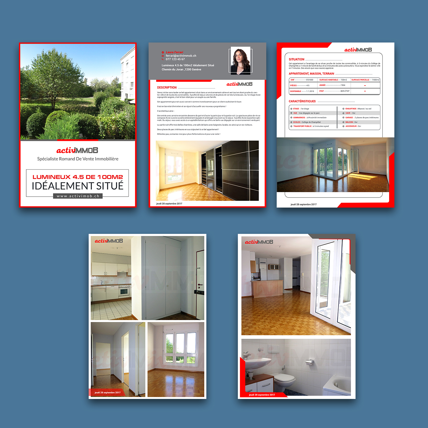 Brochure Design by creative.bugs for ActivImmob Sàrl | Design #16414753