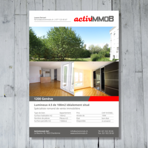Brochure Design by barinix for ActivImmob Sàrl | Design #16498282