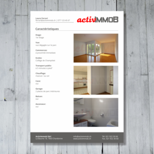 Brochure Design by barinix for ActivImmob Sàrl | Design: #16498284