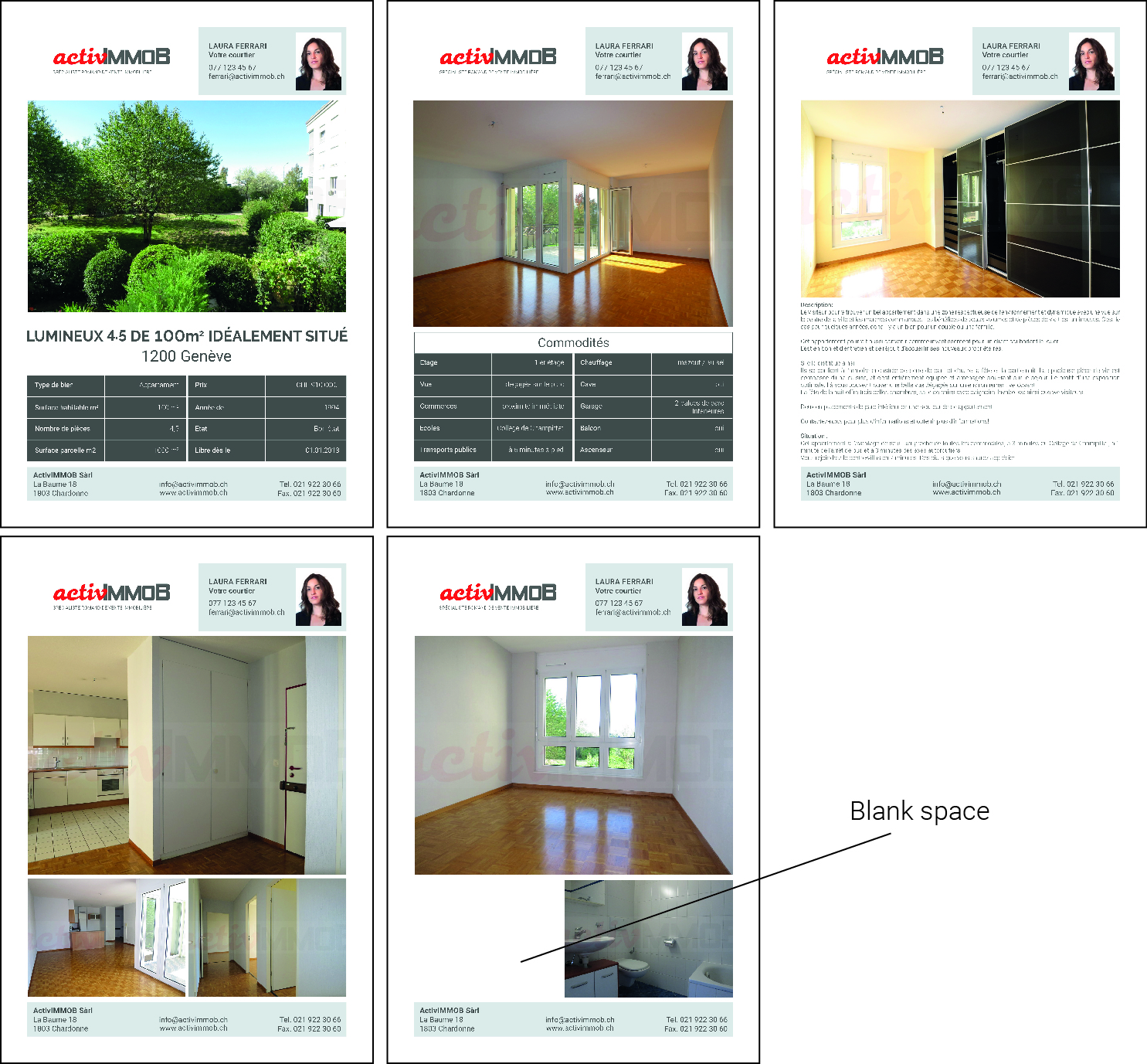 Design de Brochure par Michela C. pour ActivImmob Sàrl | Design #16483210