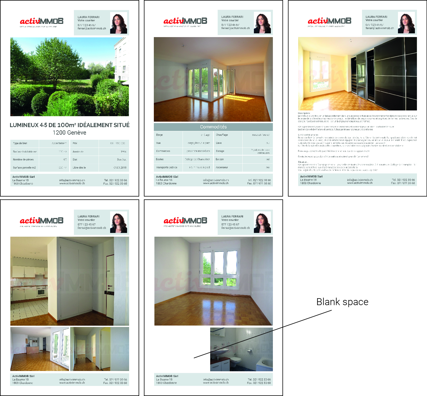 Design de Brochure par Michela C. pour ActivImmob Sàrl | Design #16483212