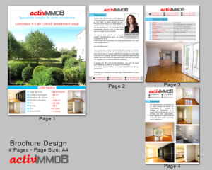 Brochure Design by ElenaHong for ActivImmob Sàrl | Design: #16502052