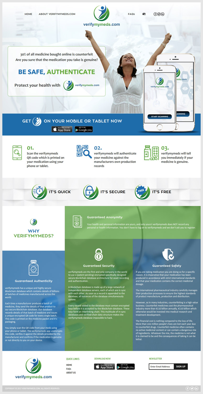 Web Design by -Marc- for verifymymeds | Design #16570268